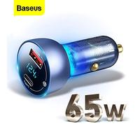Baseus Car Charger Set Particular Digital Display PPS QC U+C (60W C+C cable 1m) 45W Black TZCCKX-0G