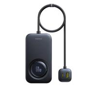 Baseus Cargador de coche con cable retráctil para 6 dispositivos 60W - Cargador de coche negro con cable retráctil para 6 dispositivos 60W - Negro