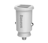 Baseus Cargador de Coche Dual USB 5V 3.1A Blanco
