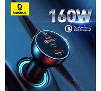 Baseus-cargador de teléfono para coche, dispositivo de carga rápida QC 160 de 5,0 W, PPS, PD3.0, USB tipo C, para iPhone 13, 14, 15 Pro, portátiles y tabletas