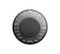 Baseus Cargador inalámbrico Baseus Simple 2 Cargador inalámbrico compatible con Apple y Android de 15 W con cable tipo C a tipo C compatible con dispositivos certificados Qi, color negro