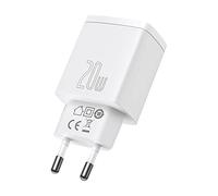 Baseus Cargador rápido Compact Quick Charger Dual 20 W, Color Blanco