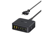 Baseus Cargador USB C 120W, Estación de Carga Rápida con 6 Puertos, para iPhone 17/16/15 Serie, MacBook Air, Galaxy, iPad, und Mehr