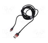 Baseus Cable USB para USB-C Cafule 2A 300 cm Rojo-Negro
