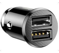 Baseus Cargador de Coche Mechero con 2 Puertos USB 15.5W Compacto,