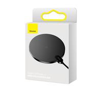 Base Cargador para Smartphone Inalámbrico Digital LED 15W (Negro) - BASEUS