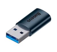 Baseus Convertidor Ingenuity Series Mini OTG Adaptador USB-A 3.1 Macho a Tipo-C Hembra Azul (ZJJQ000103)