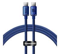 Baseus Crystal Shine 100W 120 cm PD Type-C cable de carga Azul