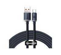 Baseus Crystal Shine Cable USB-A a USB-C 100W 2m Negro