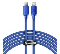 Baseus Crystal Shine Series Fast Charging Data Cable USB Type C to Lightning 20W 2m Blue (CAJY000303)