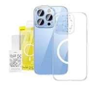 Baseus Crystal Transparente Magnetic Case and Tempered Glass Set for iPhone 14 Pro MAX