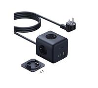 Baseus Cubo 67W, Regleta USB-C GaN6 3-enchufes con interruptor, cargador PD para MacBook, iPad, iPhone 16/15, Galaxy S25 Ultra, hogar, oficina, viajes