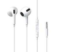 Baseus Encok H17 Auriculares Intrauditivos con Cable Jack 3.5mm Blancos