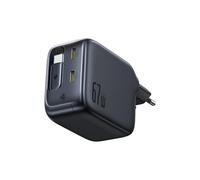 Baseus Enercore Cargador USB C de 67W con Cable Retráctil, Charger GAN con 2 Puertos USB-C, Cargador Rápido Compacto Compatible con MacBook Pro, DELL, HP, iPad, iPhone 16/15/14/13/12Pro, Galaxy S25