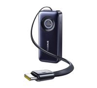 Baseus EnerCore Power Bank 20000 mAh con 70cm Cable USB-C Integrado retráctiles, 67W de Potencia Máxima, Compatible con iPhone 16/15 Series, MacBook, Galaxy, iPad, AirPods y más