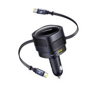 Baseus Enjoyment Max Car Charger with USB-C USB-C Cables and USB-A US