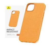 Baseus Fauxther Series - Funda para iPhone 15 Plus, color naranja
