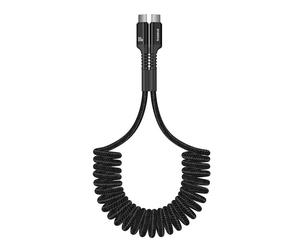 Baseus fish-eye cable de carga rápida usb c a usb c 1 m 100 w negro