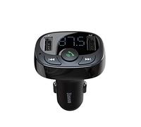 Baseus Transmisor FM T-typed Bluetooth 2xUSB 3.4A microSD Negro