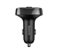 Transmisor FM 12 - 24 V con Bluetooth+ 2x USB + MicroSD (Negro) - BASEUS