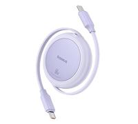Baseus Free2Pull Mini USB-C a USB-C 60 W USB Cable, 1 m (Purple)