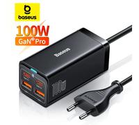 Cargador Rápido GaN3 Pro 65W Dual USB-C/USB-A (Negro) - BASEUS