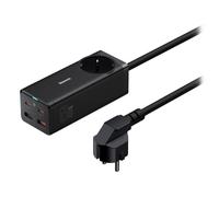 Baseus Gan3 Pro Regleta de Sobremesa 65W con 2 USB + 2 USB-C, Negro UE - Incluye Cable Rápido Type-C a Type-C 10 Xiaobai