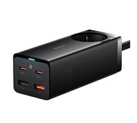 Baseus Cargador de pared y regleta GaN3 Pro 2xUSB + 2xUSB-C + AC 65W