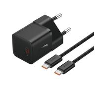 Baseus GaN5 20W Compacto Fast Charger Mini USB-C Negro