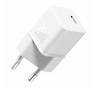 Cargador baseus mini usb-c gan5 20w blanco