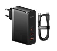 Baseus GaN5 Pro cargador rápido 140W 2x USB-C 1x USB Negro