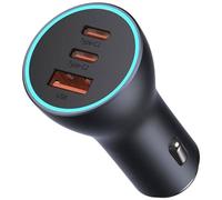 Baseus Cargador de coche Golden Contactor Pro CGJP010013 – 65W USB + 2x USB-C Gris