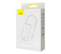 Baseus hub lite series 5-in-1 multifunctional (type-c to 2x usb 3.0 / type-c / hdmi 1.4 / sd/tf) black (wkqx050001)