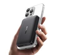 Baseus MagSafe - Batería Externa de 10.000 mAh, con Certificado Qi2 de 15 W, Carga inalámbrica ultrarrápida, PD 22,5 W, Cargador de Cable portátil para iPhone 16/15/14/13/12, Color Negro