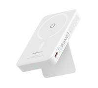 Baseus Magsafe Powerbank MagPro, Magnético Inalámbrico Batería Externa, 5000mAh Mini Powerbank con USB-C, Magsafe Batería PD 20w Carga Rápida, para iPhone 15/14/13/12, Blanco