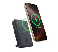 Baseus Nomos Qi2 Magsafe Power Bank, Power Bank Magnético para iPhone 16/15/14/13, Batería Externa 45W USB-C de Carga Rápida, 10000mAh Powerbank Plegable con Pantalla, Pequeño Pero Potente, Negro