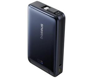 Baseus Nomos Soporte y PowerBank 45W 10000mAh Inalambrico Magnetico Qi2 Azul Oscuro