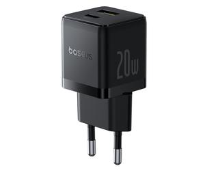 Baseus palm usb und usb-c ladegerät 20w eu schwarz
