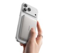 Baseus Picogo AM41 Power Bank, 10000mAh Qi2 Magsafe Powerbank 15W Wireless, Ultra Slim, PD 27W de Carga Rápida, Bateria Externa Magnética para iPhone 17/16/15/14/13/12, Titanio