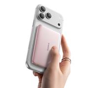 Baseus Picogo AM41 Power Bank, 10000mAh Qi2 Magsafe Powerbank 15W Wireless, Ultra Slim, PD 27W de Carga Rápida, Bateria Externa Magnética para iPhone 17/16/15/14/13/12, Rosa