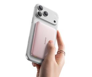 Baseus Picogo AM41 Power Bank, 10000mAh Qi2 Magsafe Powerbank 15W Wireless, Ultra Slim, PD 27W de Carga Rápida, Bateria Externa Magnética para iPhone 17/16/15/14/13/12, Rosa