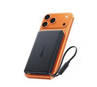 Baseus PicoGo AM52 MagSafe Powerbank, Qi2.2 Magsafe de 10 000 mAh, Carga Inalámbrica Ultrarrápida de 25 W, Cable USB C Integrado, Carga PD de 45 W, Batería Externa Magnética para iPhone 17/16 Pro MAX