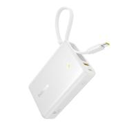 Baseus picogo digital display power bank 10000mah 45w bianco