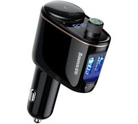 Baseus S-06 Transmisor de coche Bluetooth MP3 con Manos Libres y Cargador 2xUSB