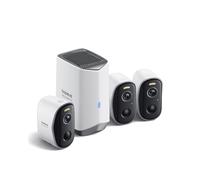 Baseus Security - Cámara de vigilancia WiFi Exterior inalámbrica, HD 2K, 145 Grados, batería de 210 días, IP67, visión Nocturna, cámara al Aire Libre detección Humana, 16 TB Almacenamiento Extensible