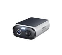Baseus Security S1 Lite Camara Vigilancia WiFi Exterior Solar, Camara Seguridad Bateria 2K 135°, Visión Nocturna a Color, Sin Cargos, Detección Humana, Compatible con Alexa y Google