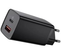 Baseus Travel Charger GaN2 Lite Quick Charger C+U QC 3.0 PD 3.0 65W EU Black (CCGAN2L-B01)