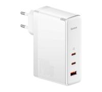 Baseus Travel Charger GaN5 Pro Fast wall charger, C+C+U, 140W White EU (CCGP100202)