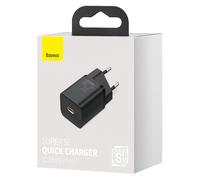 Baseus travel charger super si 1c quick charger 25w eu black (ccsp0201