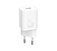 Baseus Cargador Super Si 1C Carga Rápida 25W Blanco